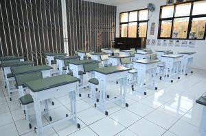Salah satu ruangan di SDN Cimahpar 5, Kota Bogor yang mendapatkan Revitalisasi dari Program Presiden Prabowo melalui Mendikdasmen